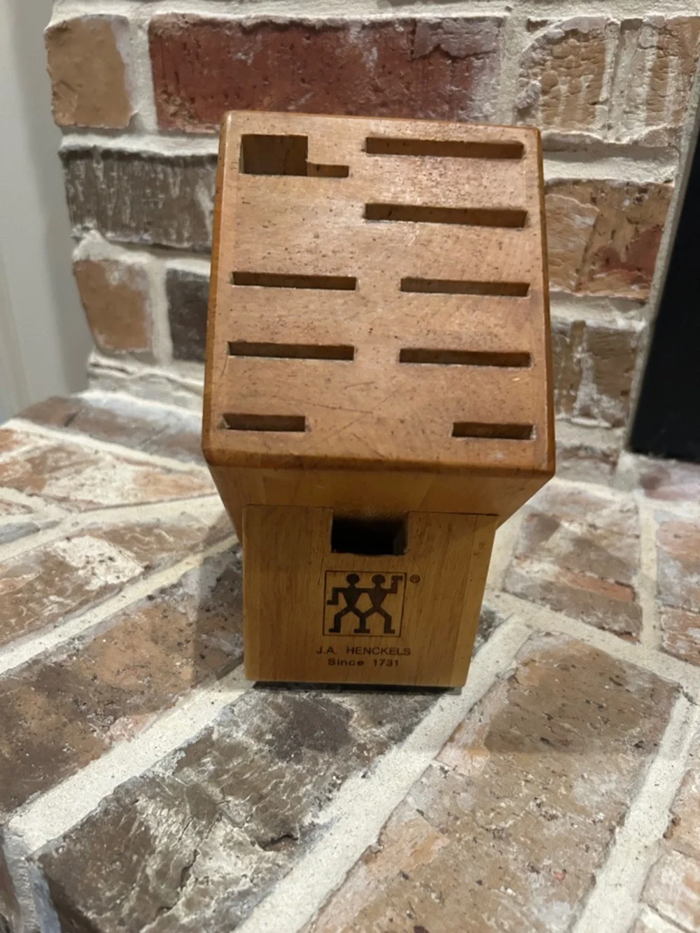 Zwilling J.A. Henckels Wooden Knife Block in Natural Wood